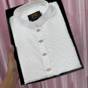 luxury panjabi white 1