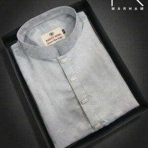Luxury Panjabi Silver Color