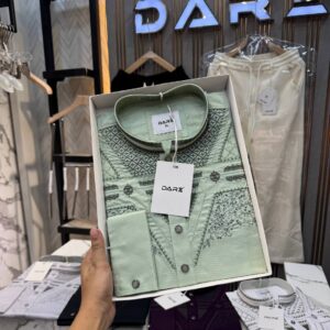 𝗗𝗔𝗥𝗘 𝗣𝗹𝗮𝘁𝗶𝗻𝘂𝗺 𝗣𝗮𝗻𝗷𝗮𝗯𝗶 Green Colour