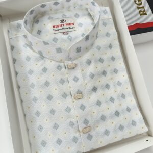 কহিনূর কাতান ফেব্রিক্স পাঞ্জাবি ব্লু কালার